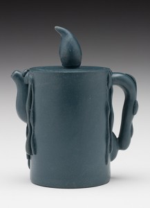 (Yixing Province, China) “Candle Teapot” 1990 stoneware 5 x 4.25 x 2.5" Photo: David H. Ramsey. 1999.60.45