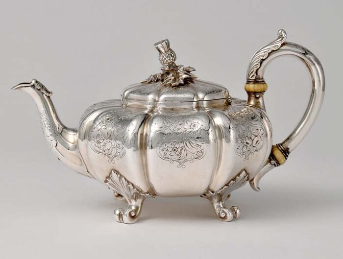 Paul Storr, Teapot with Thistle Finial, 1838
