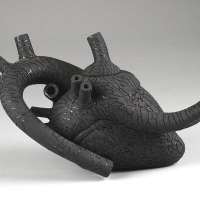 Richard Notkin, ceramic, Heart Teapot