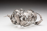 Whitney Couch silver leaves teapot