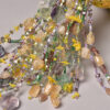 A close up of beads on a table