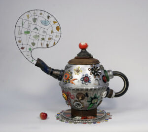 Michelle Stitzlein, Rust Tea Pot.