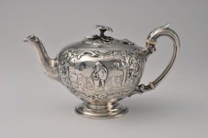 Paul Storr silver teapot.