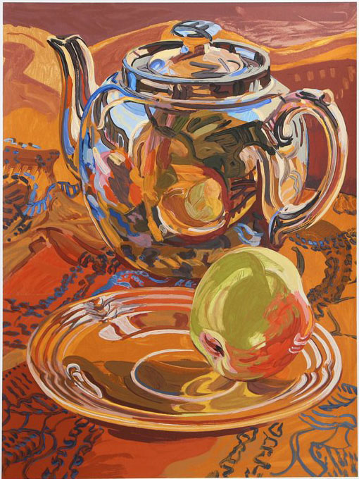 Janet Fish, Teapot and Apple