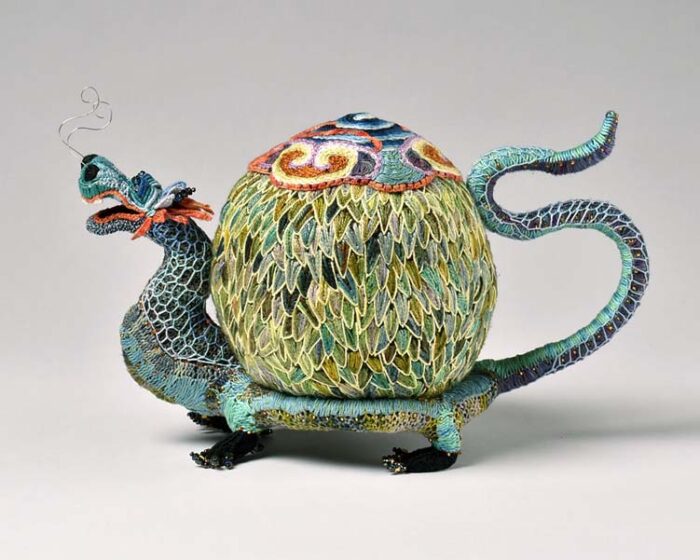 Ellen Moon, Wood Dragon Teapot