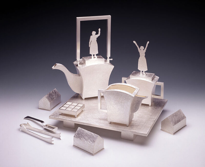 Christina Y. Smith, "The Ranch" 1999. Sterling silver,