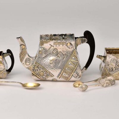 Elkington & Co. Parcel Gilt Tea Set