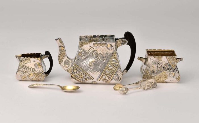 Elkington & Co. Parcel Gilt Tea Set