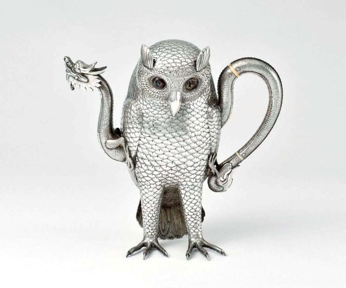 Silver Owl Teapot