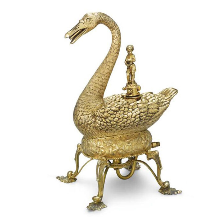 Swan Steam Kettle, c. 1860.