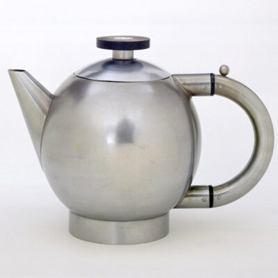 Naum Slutzky, Silverplated teapot, c. 1928