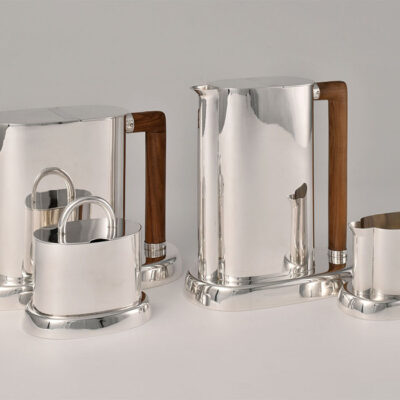 Ettore Sottsass. Rossi & Arcandi. Italian Silver Tea and Coffee Service.