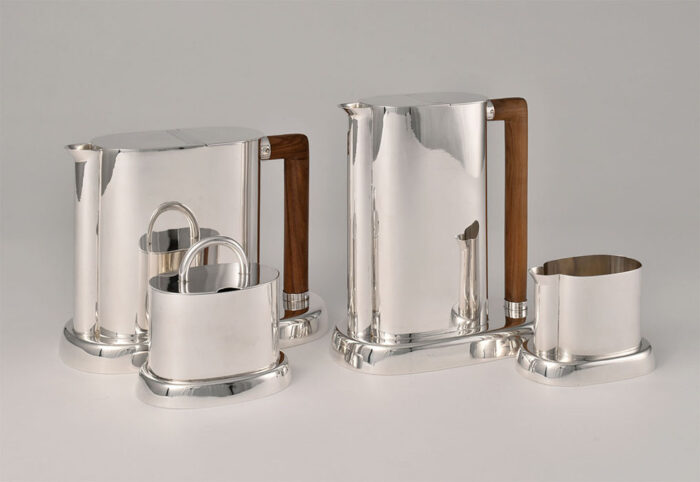 Ettore Sottsass. Rossi & Arcandi. Italian Silver Tea and Coffee Service.