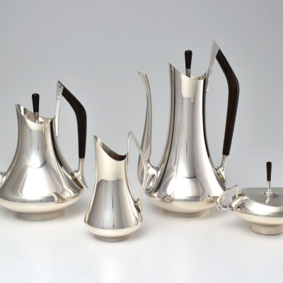 Donald Colflesh, Gorham. Circa '70 Coffee and Tea Service. Sterling silver.